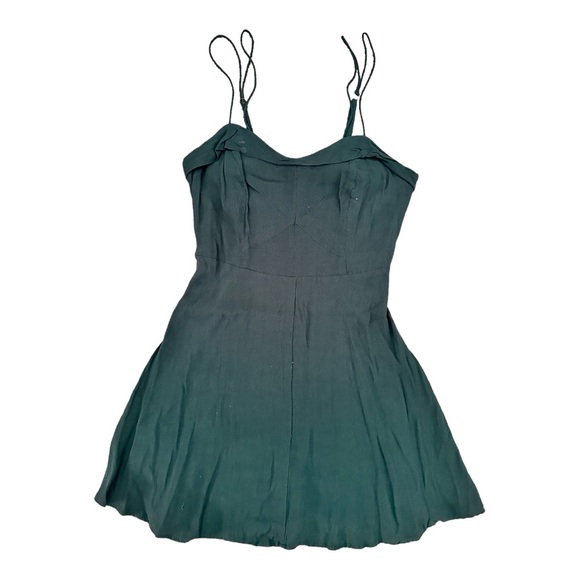 #90 Women’s kimchi Blue adjustable strap green mini dress in Size XXS. - Picture 1 of 7